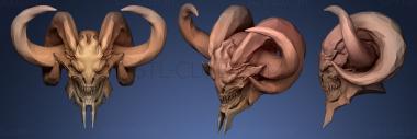 3D модель Голова Демона (STL)